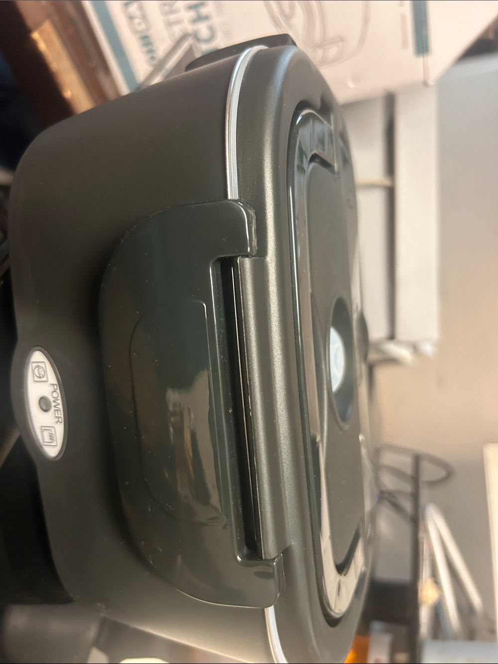 Black Electric Countertop Appliance - Sleek Design